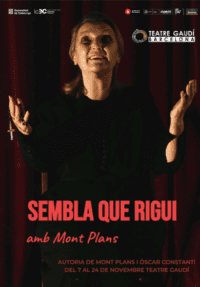 Mont Plans: Sembla que rigui → Teatre Gaudí Barcelona