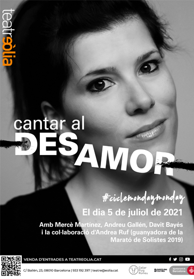 Mercè Martínez: Cantar al desamor → Teatre Eòlia