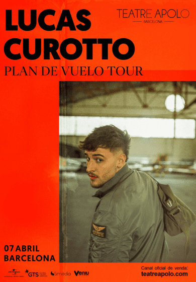 Lucas Curotto: Plan de vuelo Tour → Teatre Apolo