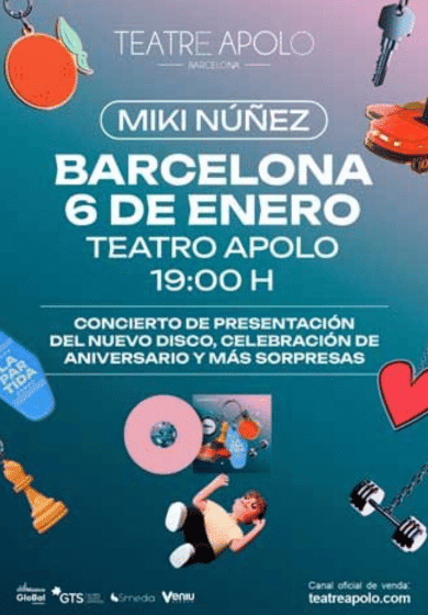 Miki Núñez: La partida → Teatre Apolo